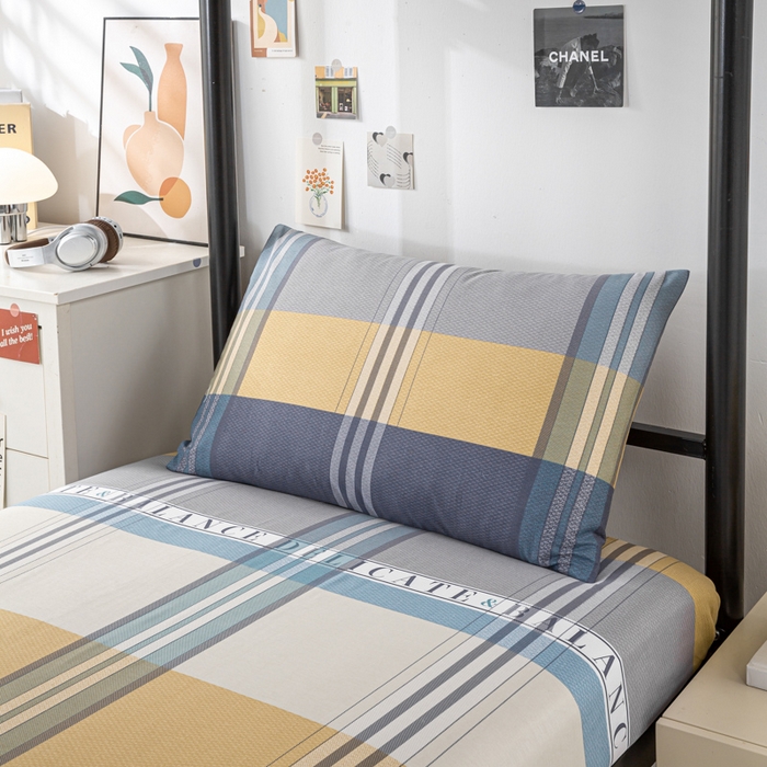 91家纺网 家纺一手货源 找家纺 上学郎家居 2025新款全棉13070学生宿舍三件套单人床床单被套纯棉六件套学生床上用品 马尔代夫-兰