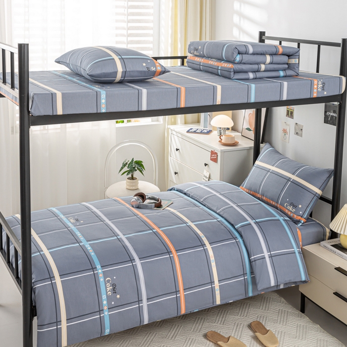 上学郎家居 2025新款全棉13070学生宿舍三件套单人床床单被套纯棉六件套学生床上用品 莫利格