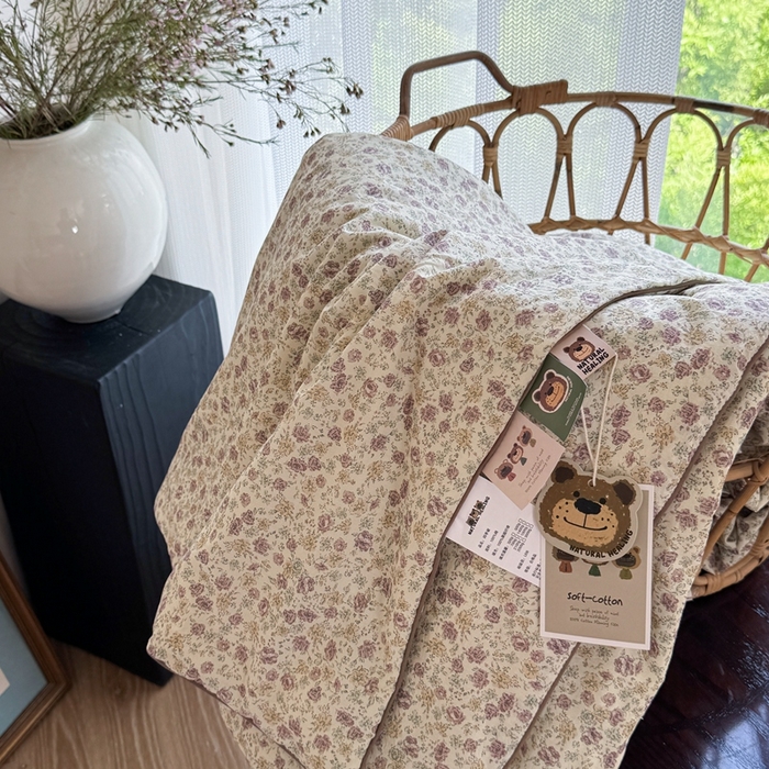 91家纺网 家纺一手货源 找家纺 （总）U被家纺2025新款全棉单层纱布家居夏凉被四季被春秋被【下午茶系列】