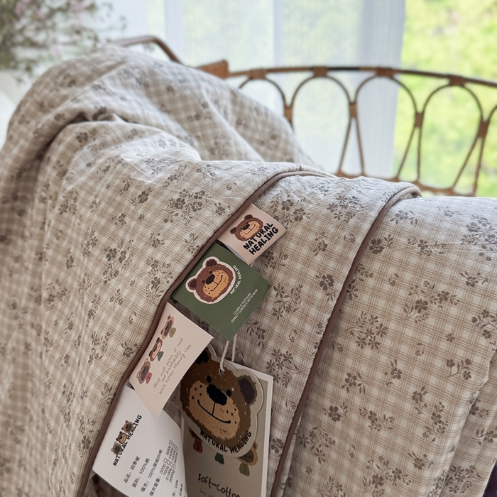 91家纺网 家纺一手货源 找家纺 （总）U被家纺2025新款全棉单层纱布家居夏凉被四季被春秋被【下午茶系列】