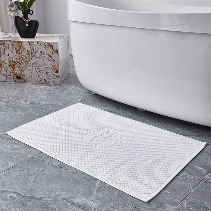 罗菲尼酒店用品 2025新款酒店全棉毛巾 浴巾 小方巾 地巾 地巾 50*80cm地巾400g