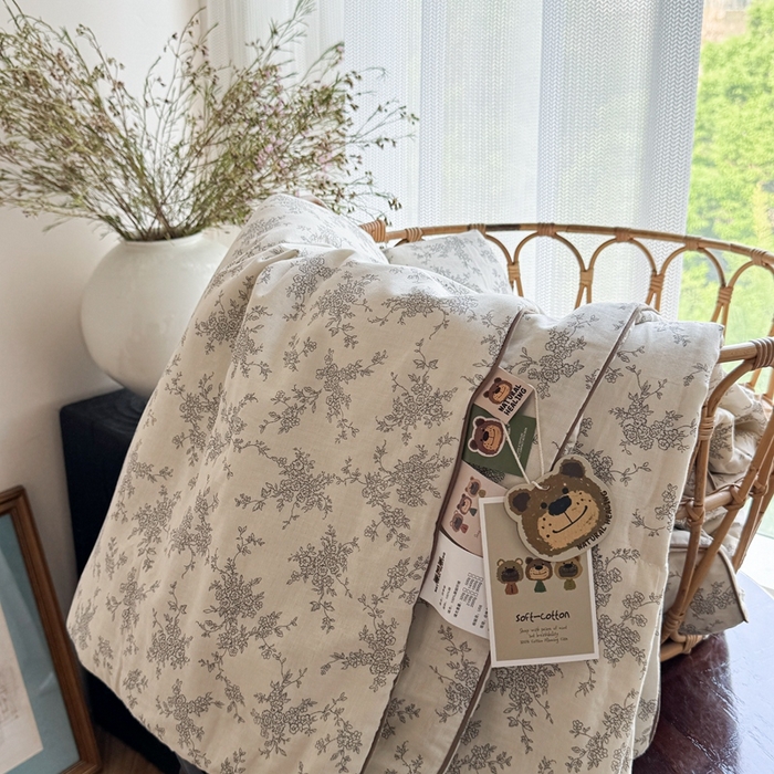 91家纺网 家纺一手货源 找家纺 （总）U被家纺2025新款全棉双层纱家居夏凉被四季被春秋被【香奈系列】