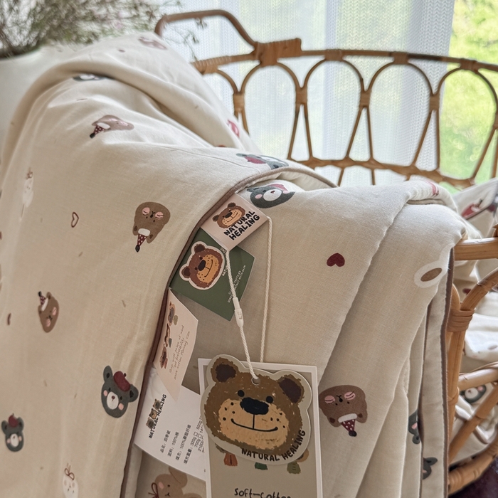 91家纺网 家纺一手货源 找家纺 （总）U被家纺2025新款全棉双层纱家居夏凉被四季被春秋被【香奈系列】