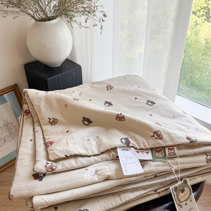 91家纺网 家纺一手货源 找家纺 （总）U被家纺2025新款全棉双层纱家居夏凉被四季被春秋被【香奈系列】