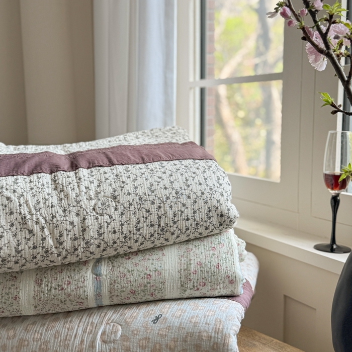 91家纺网 家纺一手货源 找家纺 （总）U被家纺2025新款全棉皱皱纱家居夏凉被四季被春秋被【雅典娜系列】