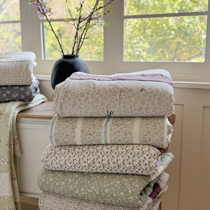 91家纺网 家纺一手货源 找家纺 （总）U被家纺2025新款全棉皱皱纱家居夏凉被四季被春秋被【雅典娜系列】