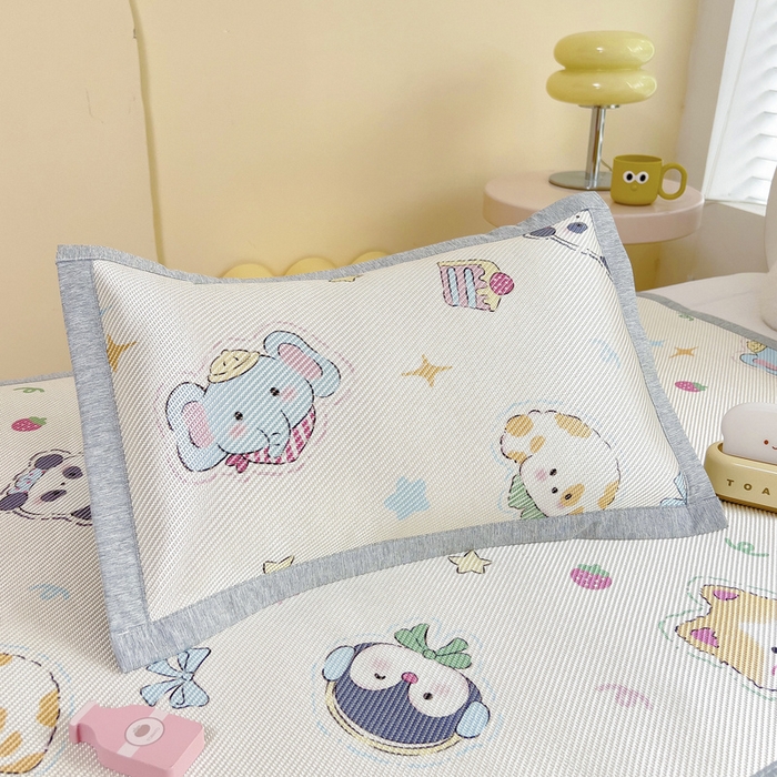 鱼宝2025新款儿童冰藤枕套 lucky家族