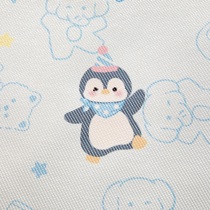 91家纺网 家纺一手货源 找家纺 鱼宝2025新款儿童冰藤枕套 冰雪企鹅