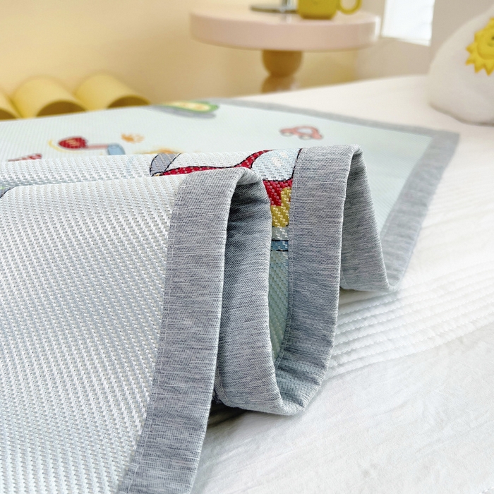 91家纺网 家纺一手货源 找家纺 鱼宝2025新款儿童冰藤枕套 彩虹车队