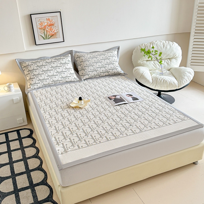 91家纺网 家纺一手货源 找家纺 （总）紫碧螺家纺 2025新款冰感针织空调垫凉席席子