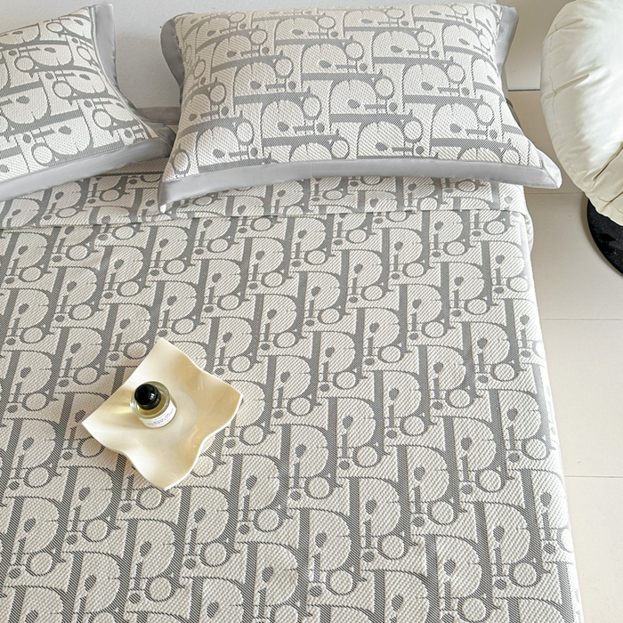 91家纺网 家纺一手货源 找家纺 紫碧螺家纺 2025新款冰感针织空调垫凉席席子 浅灰色