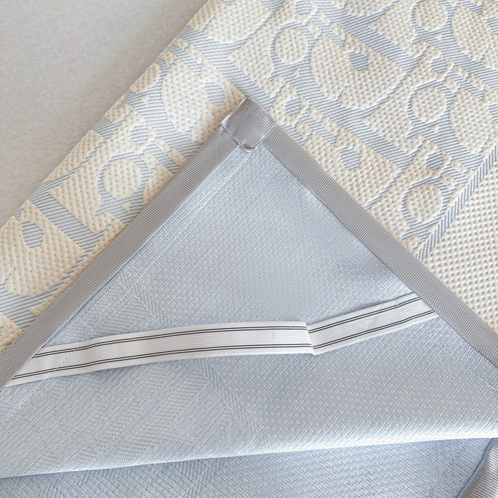 91家纺网 家纺一手货源 找家纺 紫碧螺家纺 2025新款冰感针织空调垫凉席席子 淡蓝色