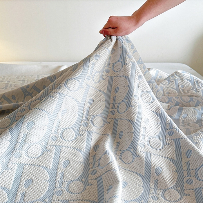 91家纺网 家纺一手货源 找家纺 紫碧螺家纺 2025新款冰感针织空调垫凉席席子 淡蓝色