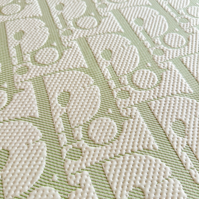 91家纺网 家纺一手货源 找家纺 紫碧螺家纺 2025新款冰感针织空调垫凉席席子 嫩绿色