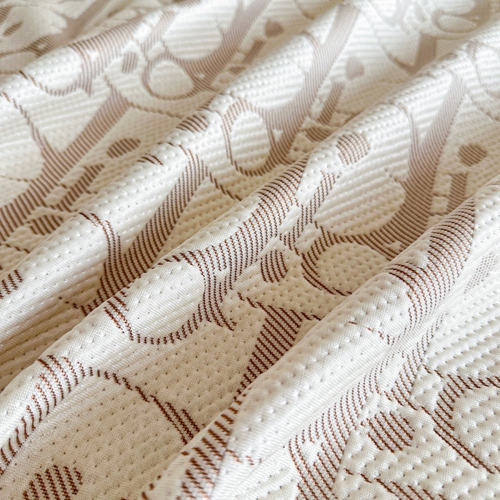 91家纺网 家纺一手货源 找家纺 紫碧螺家纺 2025新款冰感针织空调垫凉席席子 咖色