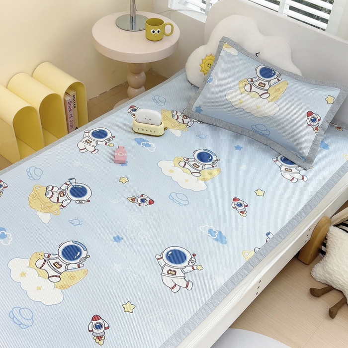 91家纺网 家纺一手货源 找家纺 鱼宝2025新款儿童冰藤枕套 宇航员