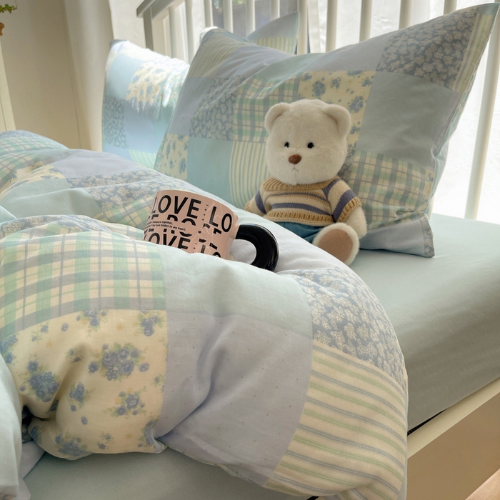 91家纺网 家纺一手货源 找家纺 （总）XIWEN-希文家纺 2025新款A类全棉纯棉有氧双层纱四件套