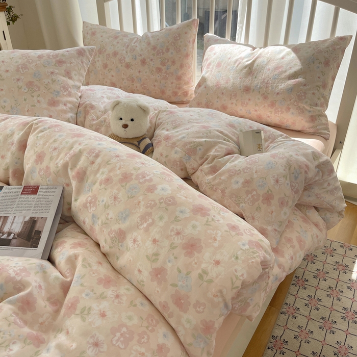 91家纺网 家纺一手货源 找家纺 （总）XIWEN-希文家纺 2025新款A类全棉纯棉有氧双层纱四件套