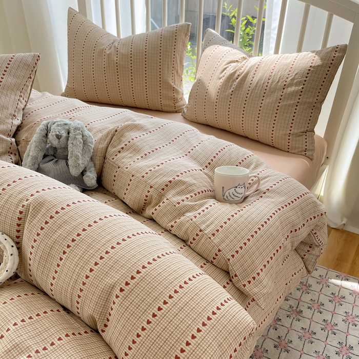 91家纺网 家纺一手货源 找家纺 （总）XIWEN-希文家纺 2025新款A类全棉纯棉有氧双层纱四件套