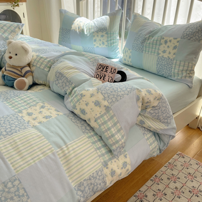 91家纺网 家纺一手货源 找家纺 （总）XIWEN-希文家纺 2025新款A类全棉纯棉有氧双层纱四件套