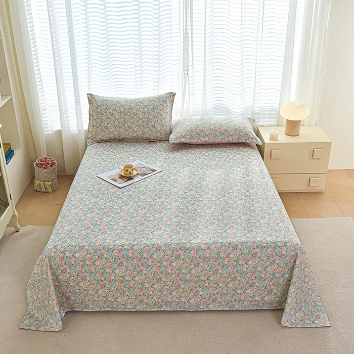 91家纺网 家纺一手货源 找家纺 （总）睡美美家纺 2025新款ins风舒适全棉印花系列单被套