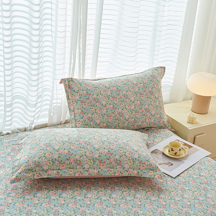 91家纺网 家纺一手货源 找家纺 （总）睡美美家纺 2025新款ins风舒适全棉印花系列单被套