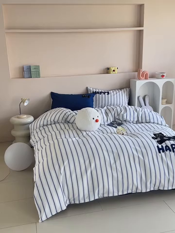 91家纺网 家纺一手货源 找家纺 怡家居 2025新款全棉印加绣夏被夏凉被空调被四件套 猫小乐