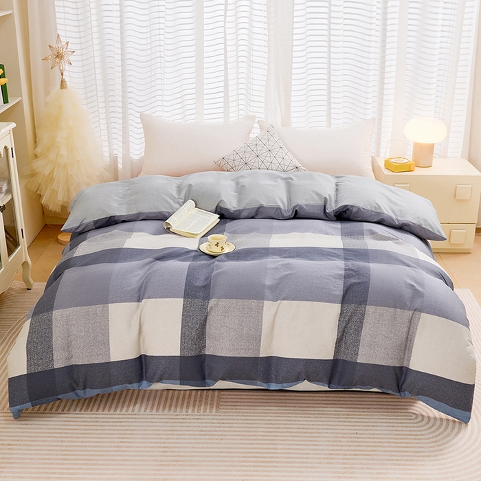 91家纺网 家纺一手货源 找家纺 （总）睡美美家纺 2025新款ins风舒适全棉印花系列单被套