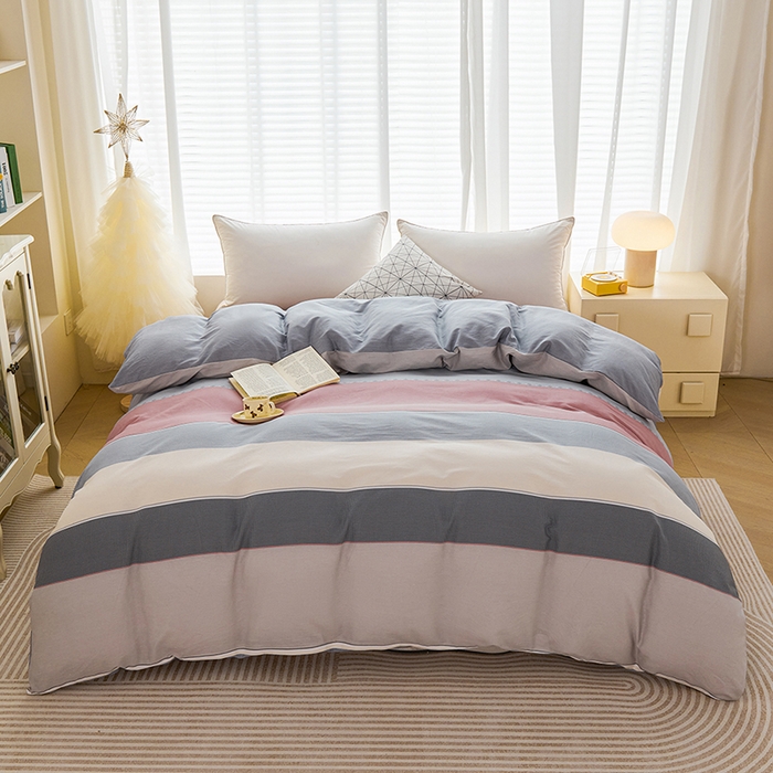 91家纺网 家纺一手货源 找家纺 （总）睡美美家纺 2025新款ins风舒适全棉印花系列单被套