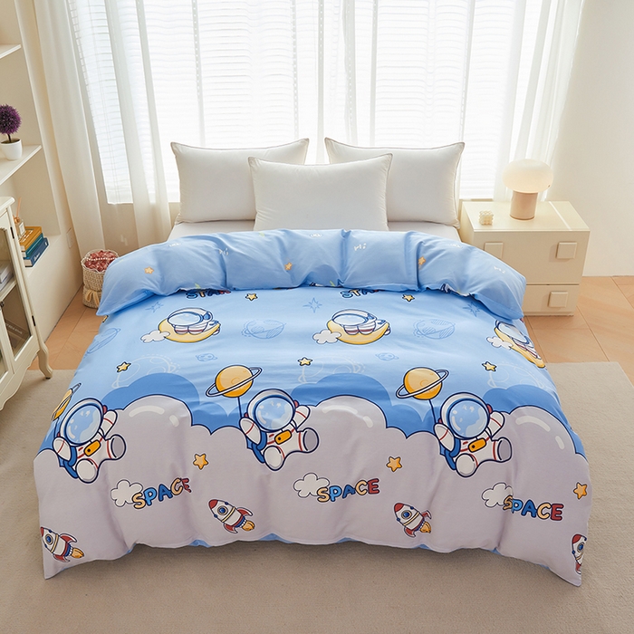 91家纺网 家纺一手货源 找家纺 （总）睡美美家纺 2025新款ins风舒适全棉印花系列单被套