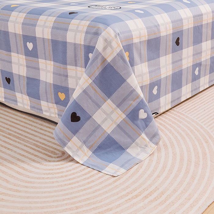 91家纺网 家纺一手货源 找家纺 （总）睡美美家纺 2025新款ins风舒适全棉印花系列单床单