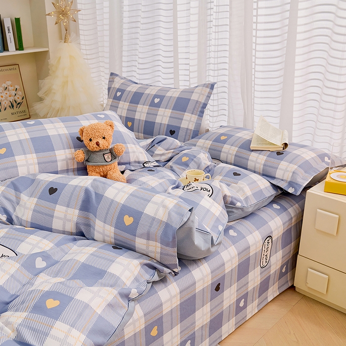 91家纺网 家纺一手货源 找家纺 （总）睡美美家纺 2025新款ins风舒适全棉印花系列单床单