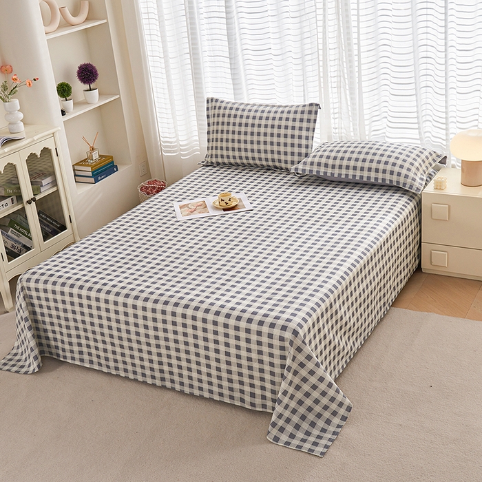 91家纺网 家纺一手货源 找家纺 （总）睡美美家纺 2025新款ins风舒适全棉印花系列单床单