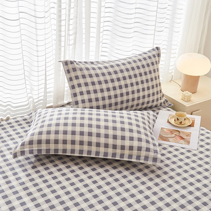 91家纺网 家纺一手货源 找家纺 （总）睡美美家纺 2025新款ins风舒适全棉印花系列单枕套