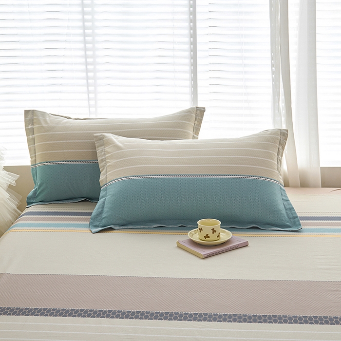 91家纺网 家纺一手货源 找家纺 （总）睡美美家纺 2025新款ins风舒适全棉印花系列单枕套