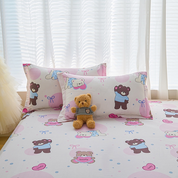 91家纺网 家纺一手货源 找家纺 （总）睡美美家纺 2025新款ins风舒适全棉印花系列单枕套