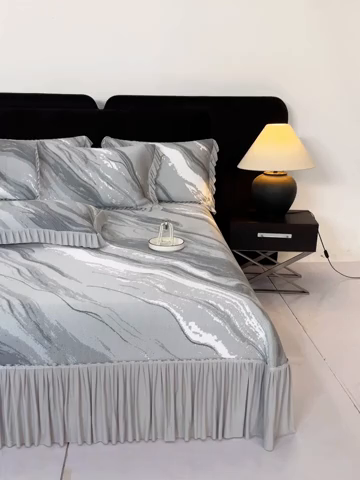 91家纺网 家纺一手货源 找家纺 佳汐蓝家纺 2025新款轻奢凉感双面凉席三件套轻奢双面凉感席-流沙系列 经典黑