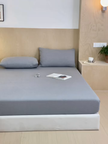 91家纺网 家纺一手货源 找家纺 （总）欢博莱 2025新款100 克水洗棉单床笠