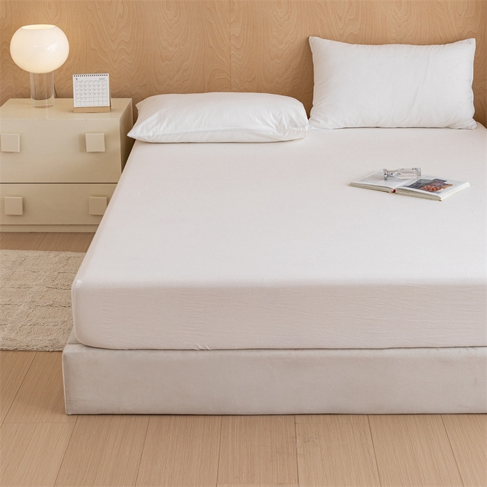 91家纺网 家纺一手货源 找家纺 （总）欢博莱 2025新款100 克水洗棉单床笠