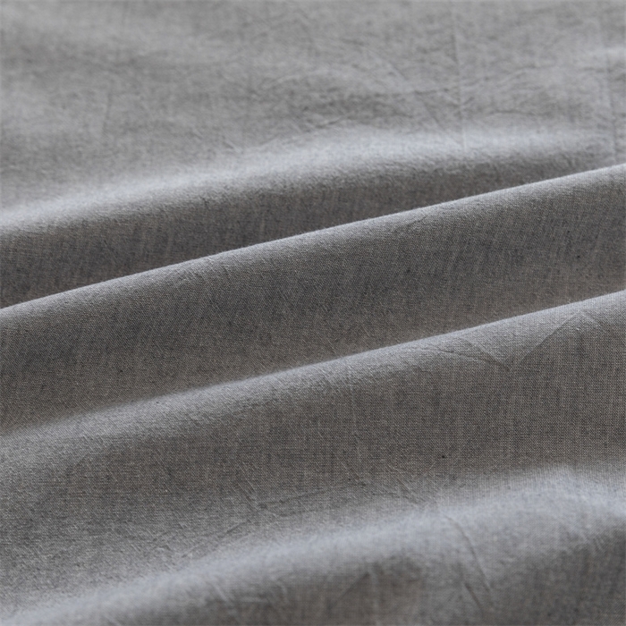 91家纺网 家纺一手货源 找家纺 欢博莱 2025新款100 克水洗棉单床笠 冰川灰
