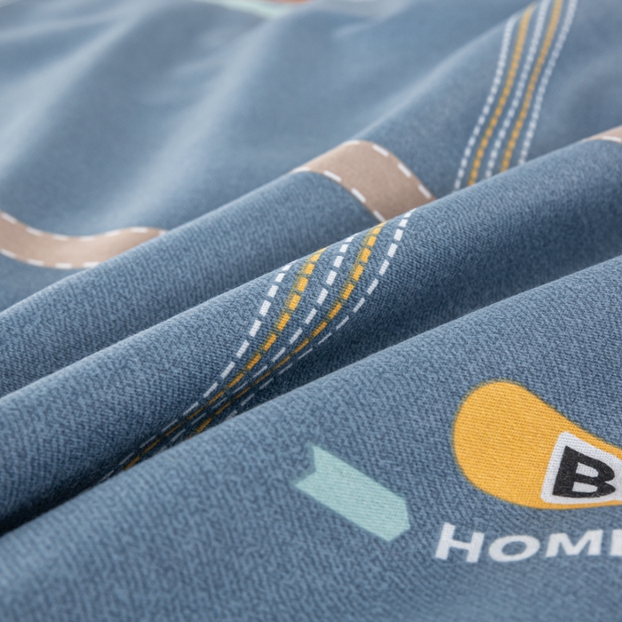 91家纺网 家纺一手货源 找家纺 上学郎家居 2025新款全棉学生三件套宿舍单人床六件套纯棉床上用品 卡罗琳-蓝