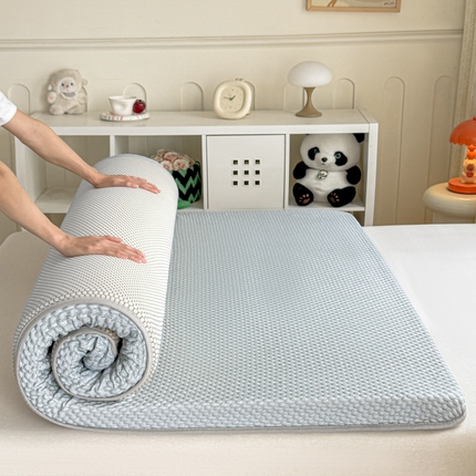 暖季家纺 2025新款夏季凉感按摩地铺睡垫地垫 凉豆豆灰色