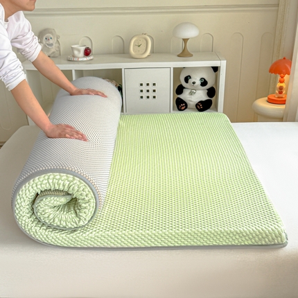 暖季家纺 2025新款夏季凉感按摩地铺睡垫地垫 凉豆豆绿色