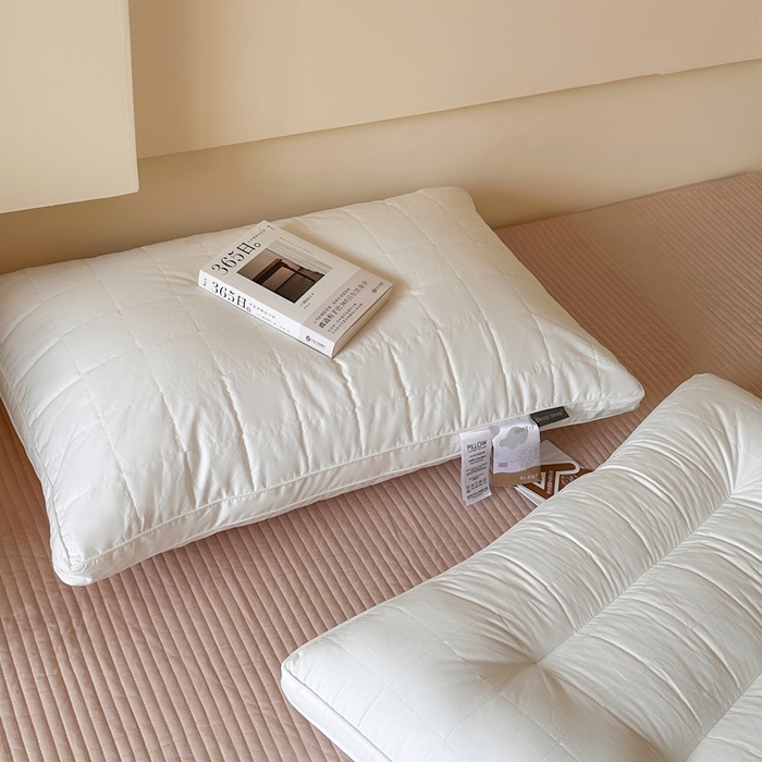 91家纺网 家纺一手货源 找家纺 （总）伟邦枕芯 2025新款A类大格子酒店枕枕头枕芯