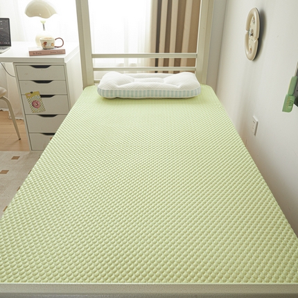 91家纺网 家纺一手货源 找家纺 暖季家纺 2025新款学生宿舍凉席按摩冰感豆豆冰丝席地铺地垫 凉豆豆绿色