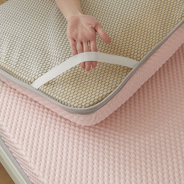 91家纺网 家纺一手货源 找家纺 （总）暖季家纺 2025新款学生宿舍凉席按摩冰感豆豆冰丝席地铺地垫