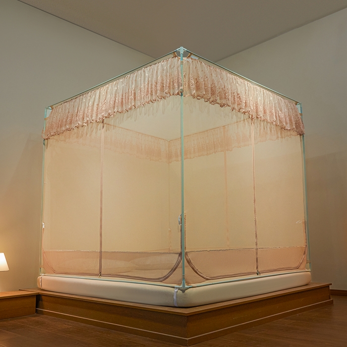 91家纺网 家纺一手货源 找家纺 （总）飞轮海2025春夏新款坐床式全包蚊帐-t55