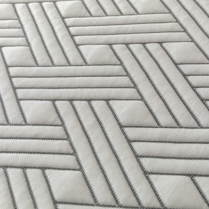 91家纺网 家纺一手货源 找家纺 欧邦 2025新款加厚PE中分子凉感豆豆软席极简系列 极简-灰【床笠款】