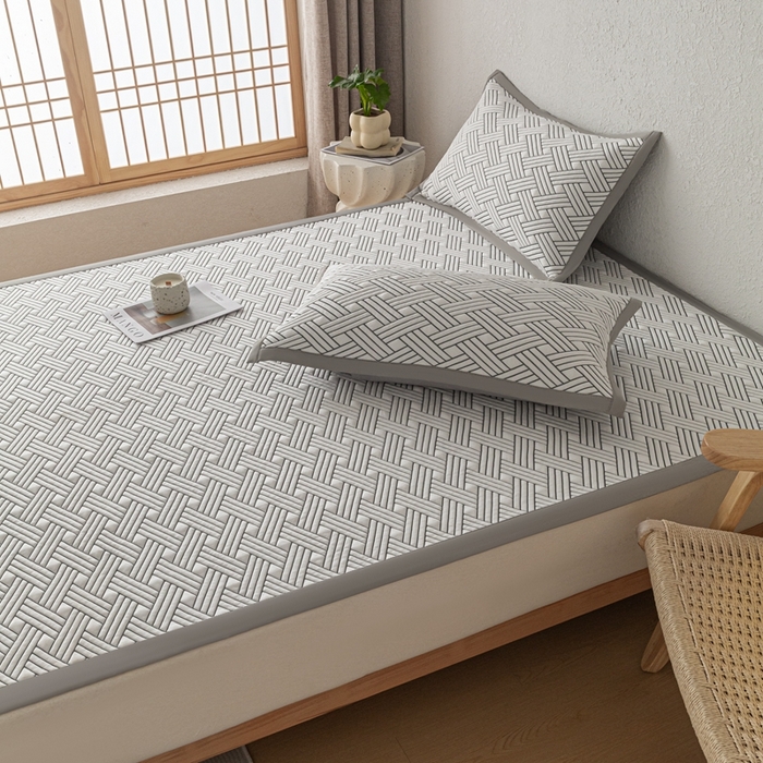 91家纺网 家纺一手货源 找家纺 （总）欧邦 2025新款加厚PE中分子凉感豆豆软席极简系列