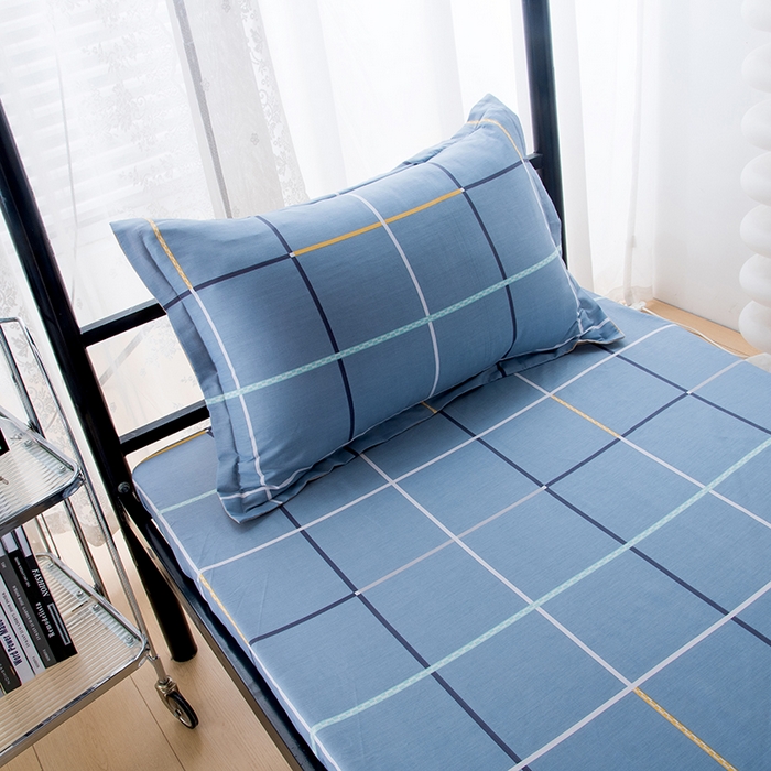 91家纺网 家纺一手货源 找家纺 (总)茗婷 2025新款纯棉学生上下铺床单床笠三件套六件套